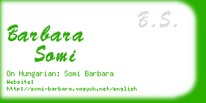 barbara somi business card
